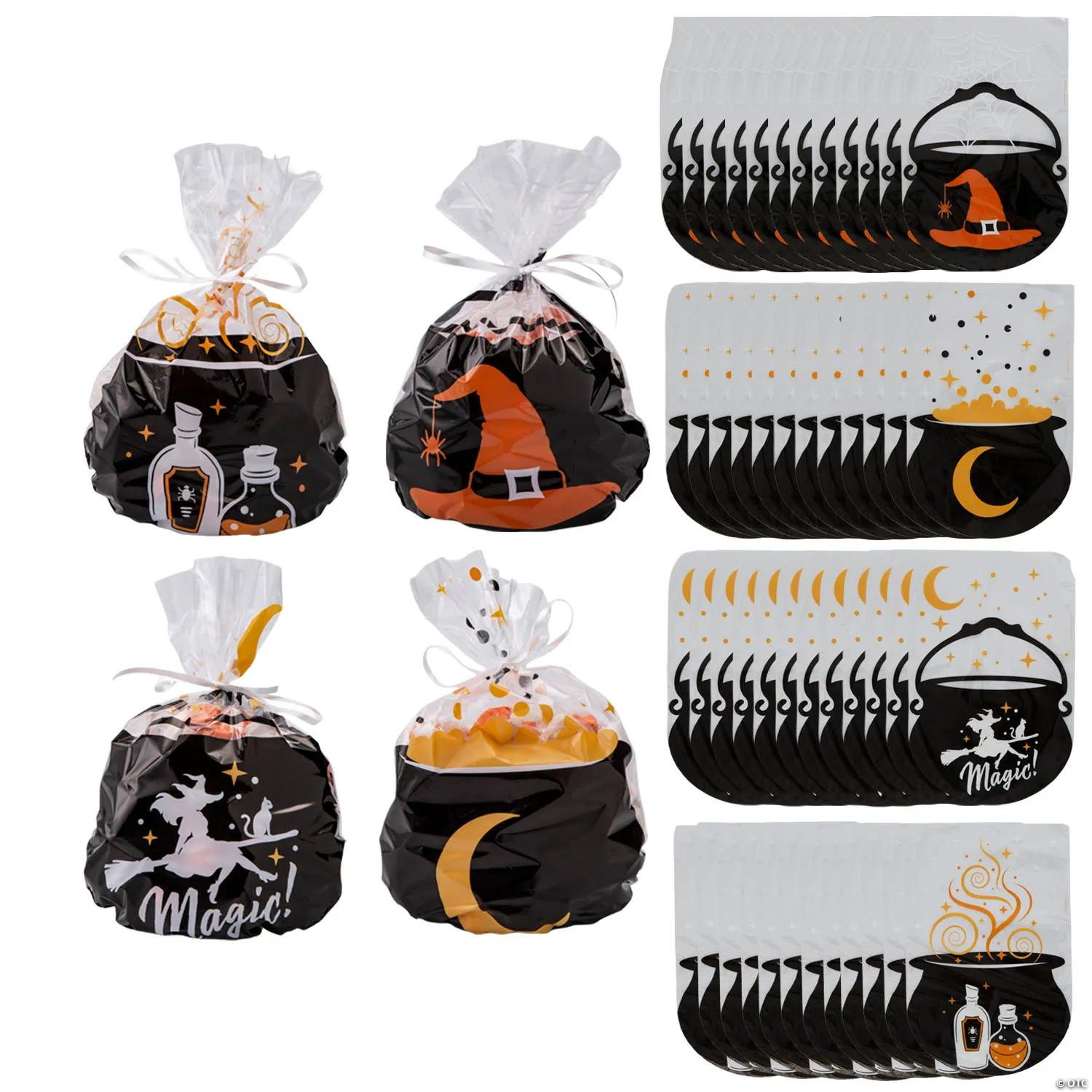 Witching Hour Halloween Cauldron Cellophane Bags